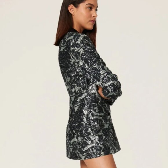 ROTATE Birger Christensen Augustina Sequin Blazer size 2 - Picture 2 of 13